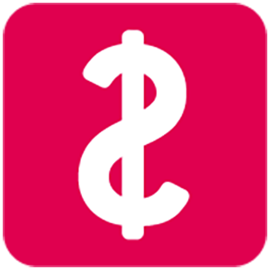 Red dollar sign